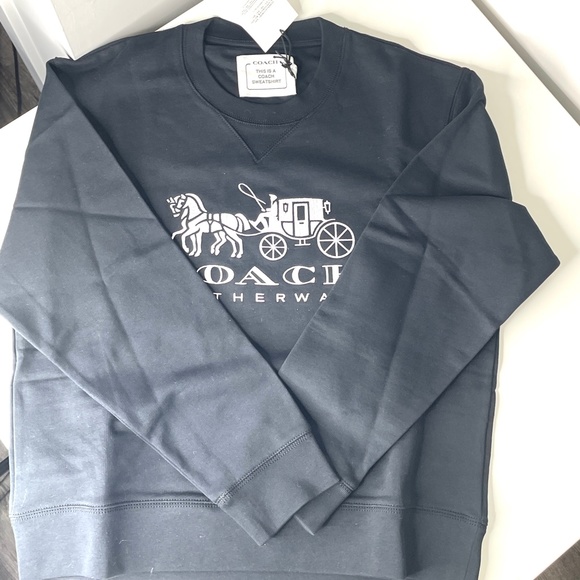 Coach Black Crew Neck Sweater - Picture 3 of 8